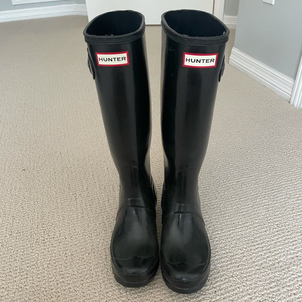 Black Hunter Tall Rain Boots